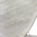 Barcellino Bavetta Tinta Unita con Stampa per Neonato 9356 BIANCO BARCELLINO 