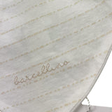 Barcellino Bavetta Tinta Unita con Stampa per Neonato 9356 BIANCO BARCELLINO 