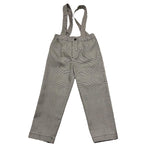 MICHAEL COAL pantalone tinta unita con elastico in vita Bianco/nero per Bambino LITJHN3199F24 BIANCO/NERO MICHAEL COAL 