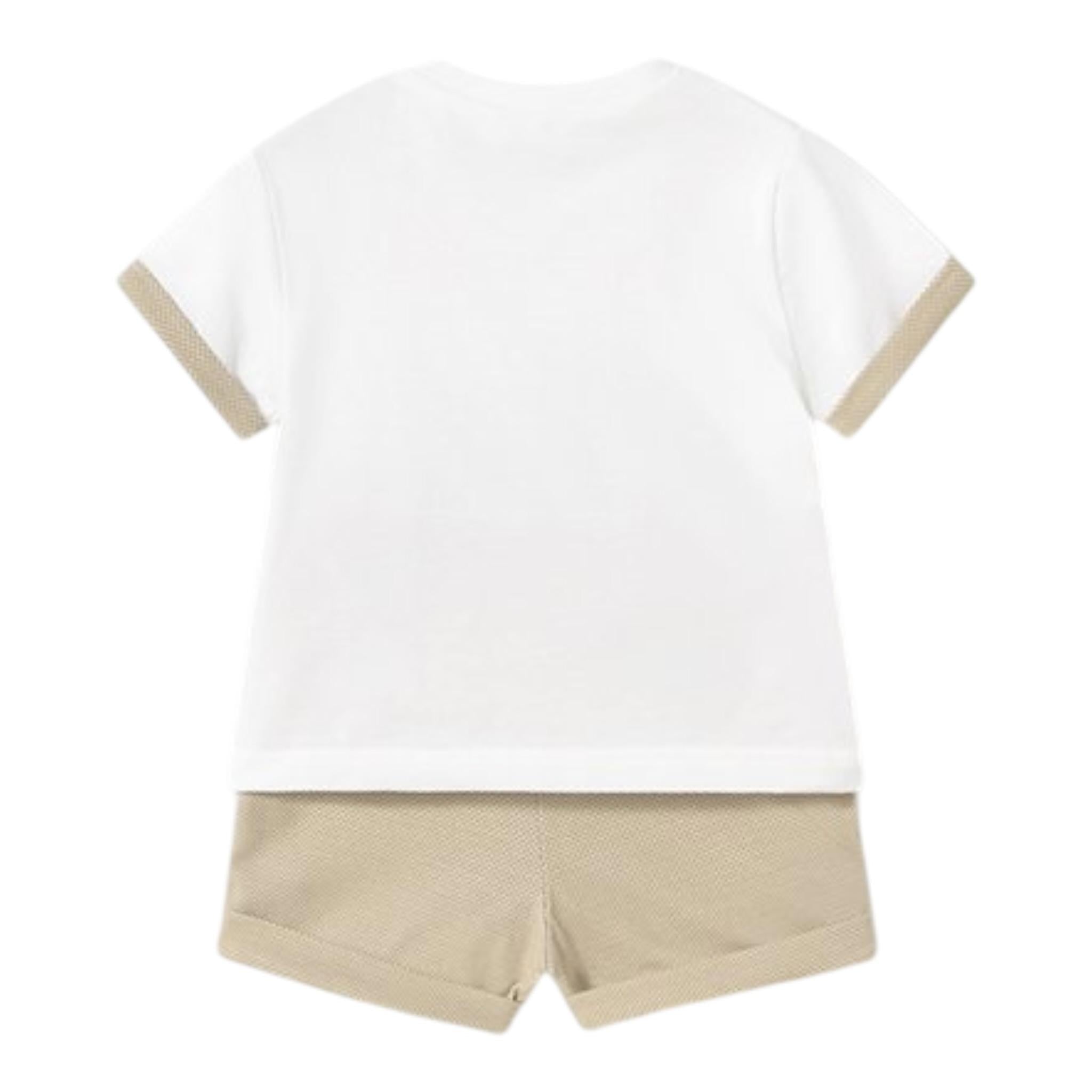 Mayoral Completo 2 Pezzi T-Shirt-Short per Neonata 1610 BIANCO MAYORAL 