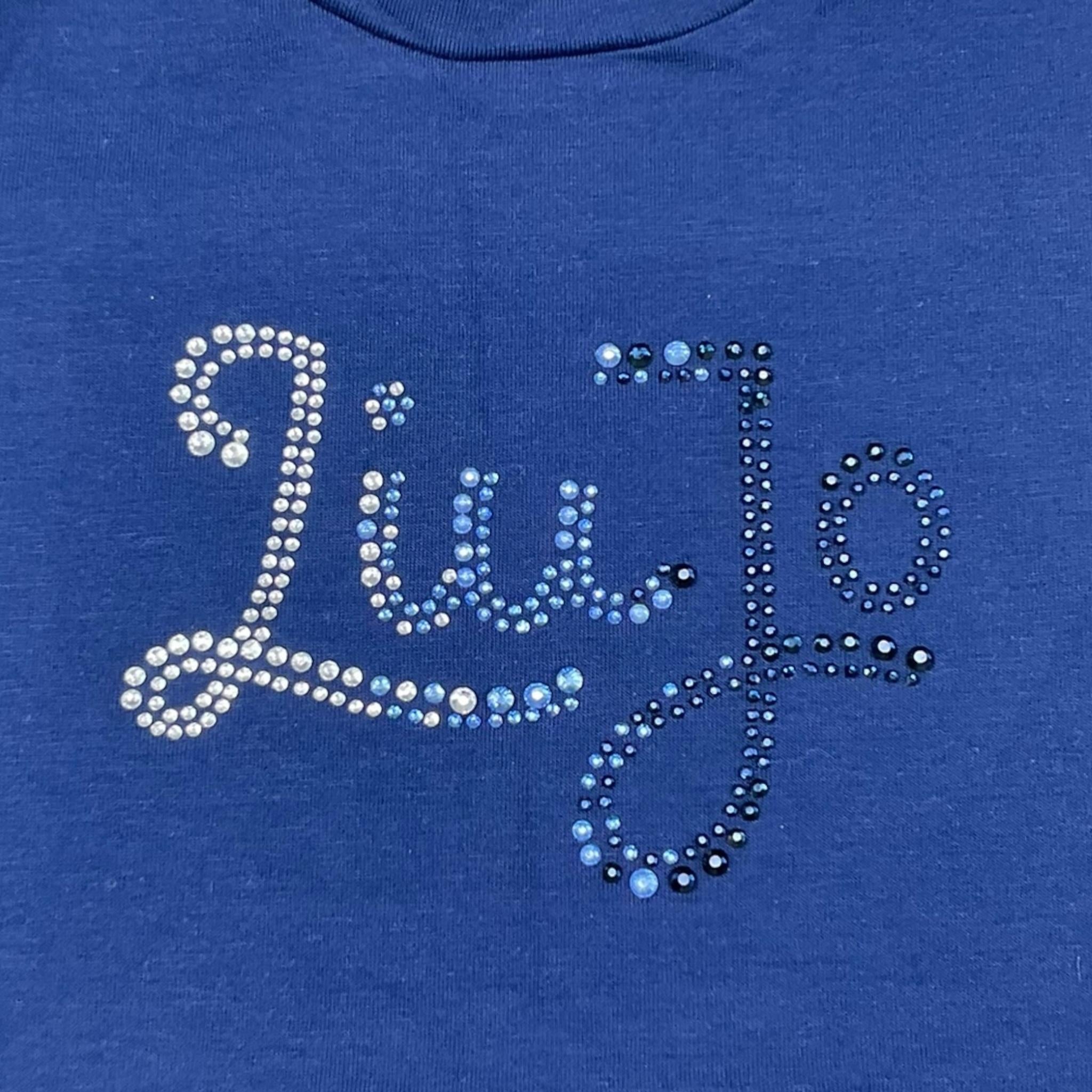 Liu Jo Abito Tinta Unita con Brillantini per Neonata KA5037N BLU LIU JO 