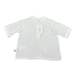 Petit Indi camiciaMezza Manica Girocollo Tinta Unita  per Neonato SS25BK7120XN BIANCO PETIT INDI 