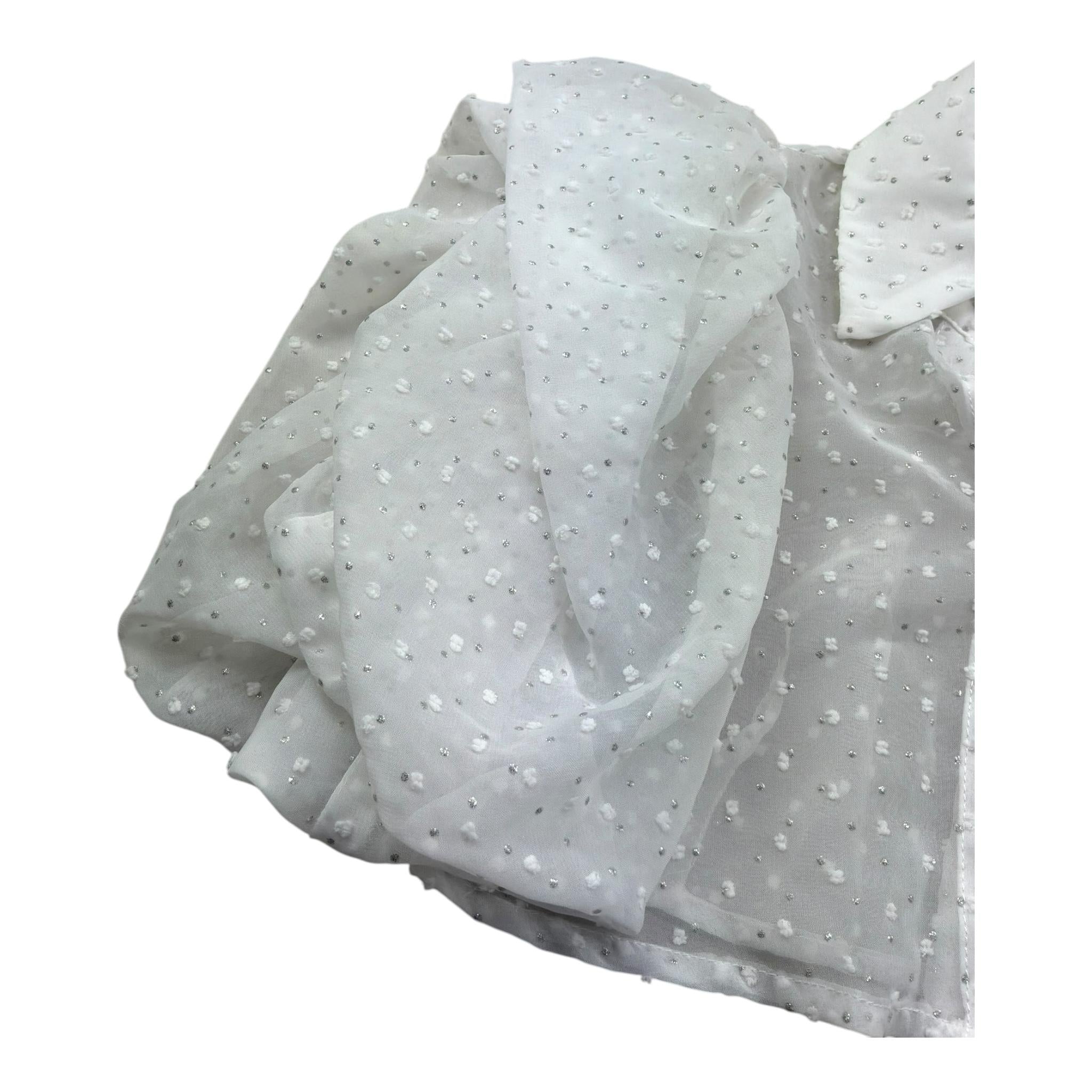 Marc Ellis Camicia Mezza Manica Tinta Unita per Bambina JMJSH01446 BIANCO MARC ELLIS 