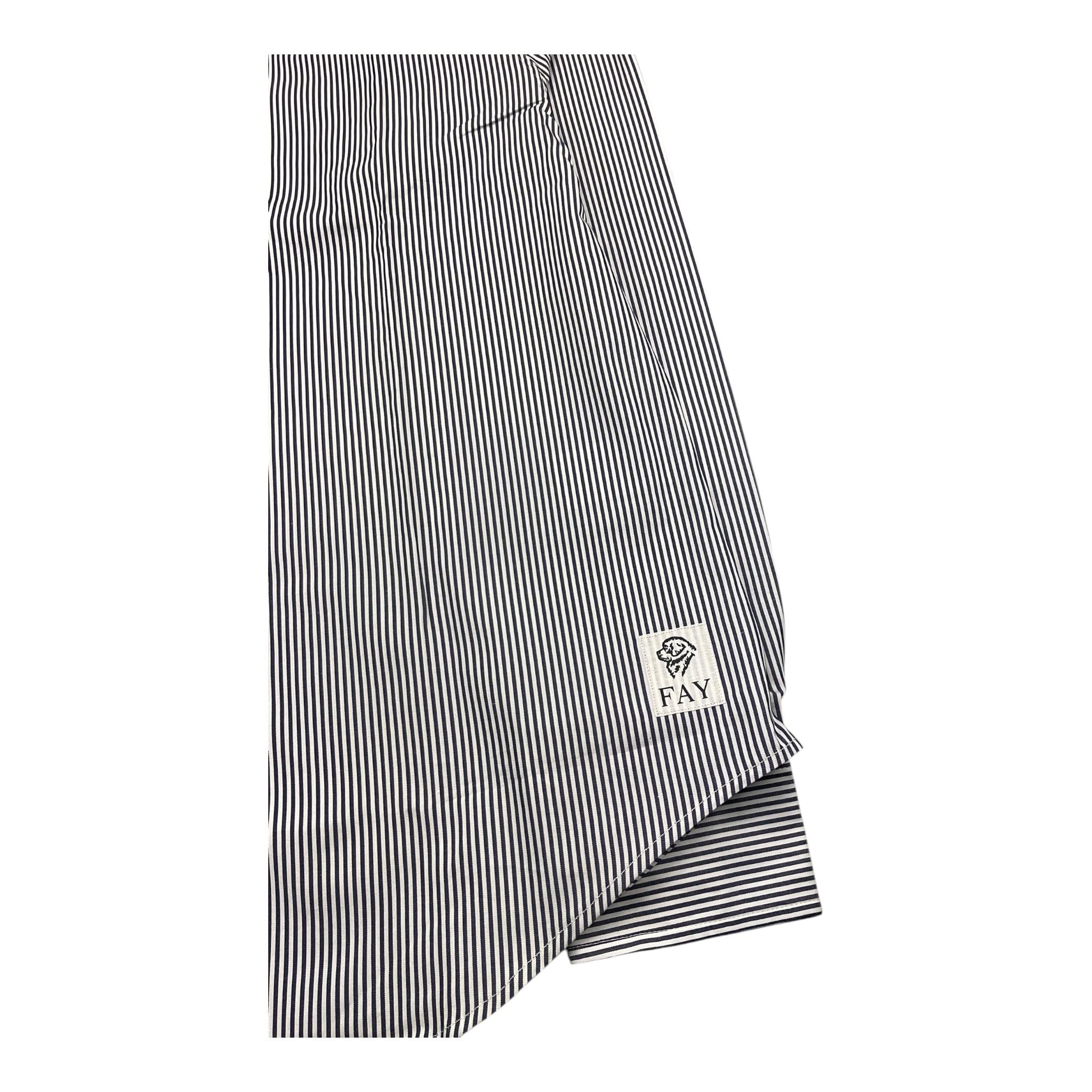 FAY camicia manica lunga fantasia a righe Bianco/blu per Bambino 5Q5050 BIANCO/BLU FAY 