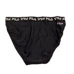 Fila Costume Mutandina Tinta Unita con Loghi per Bambino 688673 NERO FILA 