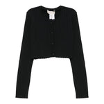 Twinset Cardigan Tinta Unita per Bambina 251GJ3405X NERO TWINSET 