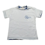 Nanan T-Shirt Girocollo Tinta Unita con Stampa per Neonato E2416512B BIANCO NANAN 