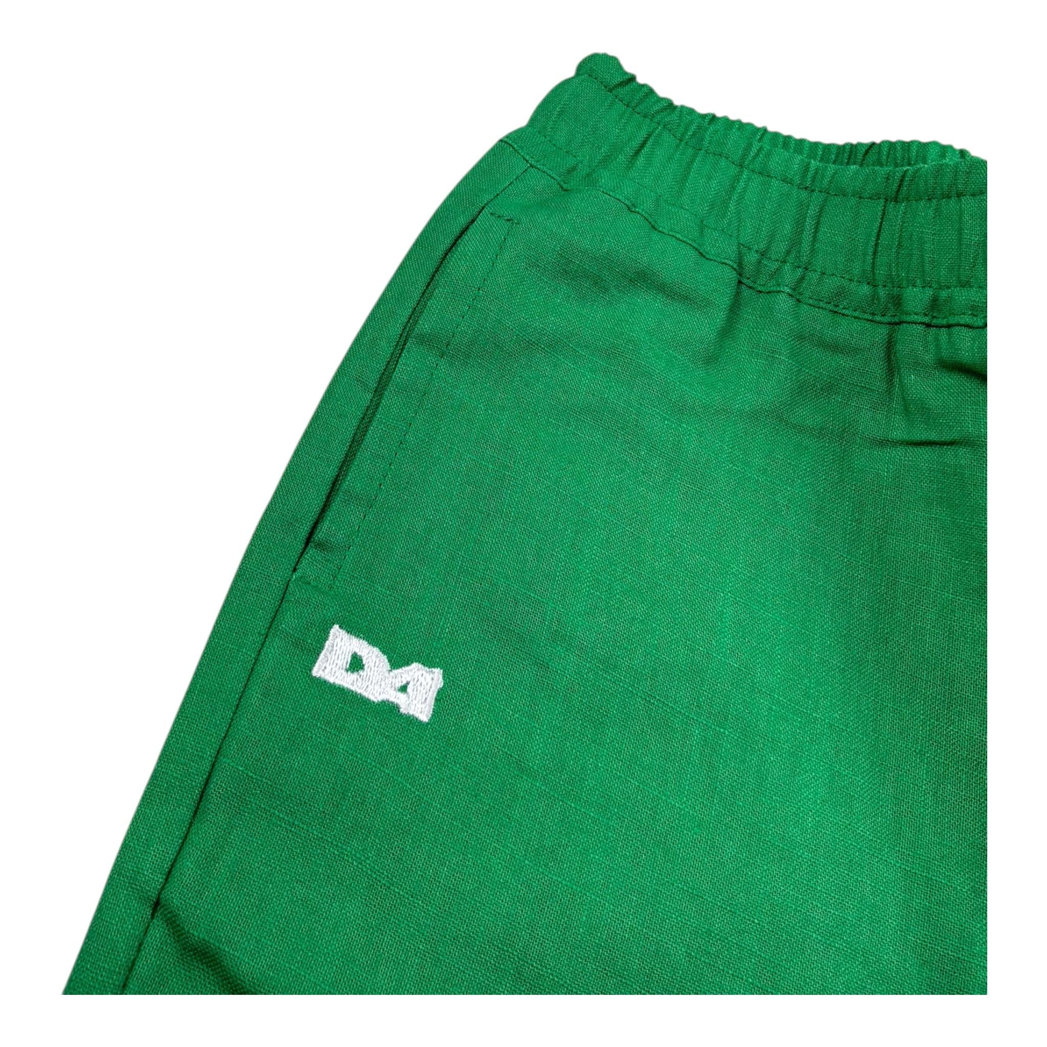 Daniele Alessandrini Bermuda Tinta Unita con Elastico In Vita per Bambino 1296S00225JX VERDE DANIELE ALESSANDRINI 