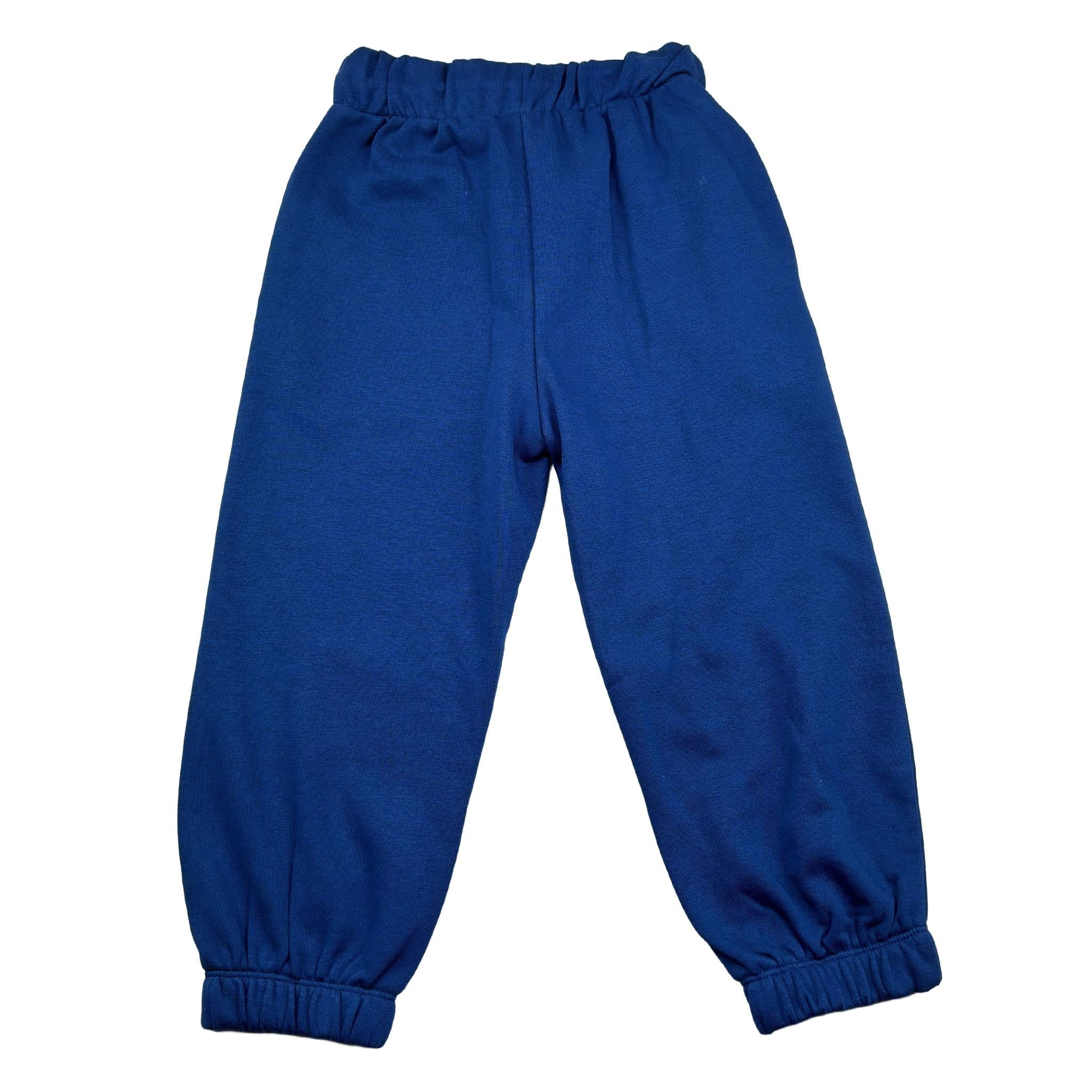 Trussardi Pantalone Tuta Tinta Unita con Logo per Bambino TGP26017PA BLU TRUSSARDI 