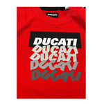 Ducati T-Shirt Girocollo Tinta Unita con Stampe per Neonato G6611 ROSSO DUCATI 