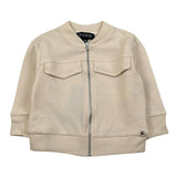 Please Felpa Tinta Unita con Zip per Neonato LG30030B71 BEIGE PLEASE 