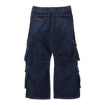 DIESEL jeans tinta unita modello palazzo/cargo Blu per Bambina J01725 BLU DIESEL 