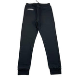DSQUARED2 pantalone tuta tinta unita con stampa logo Nero per Bambino DQ2527 NERO DSQUARED2 