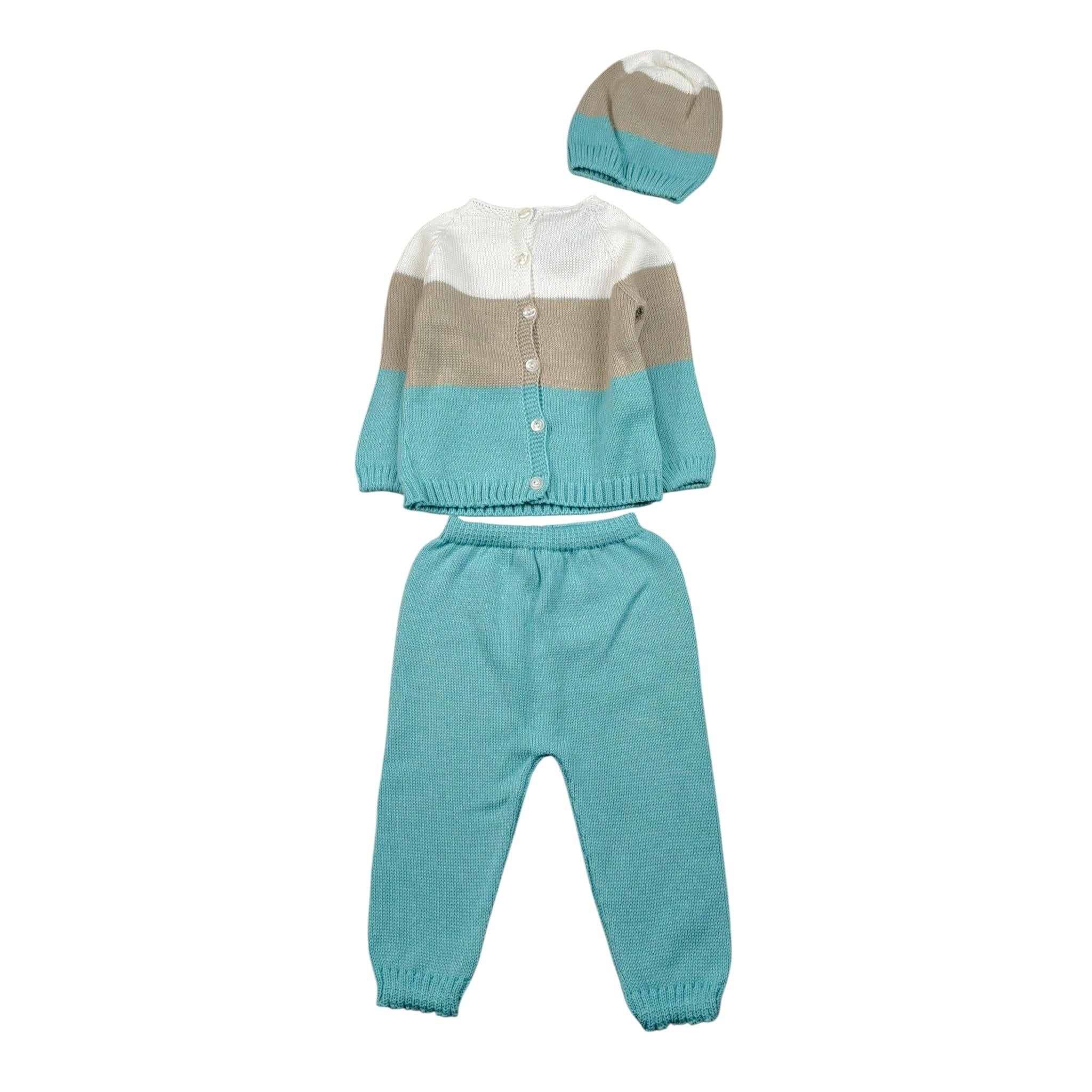 Juliana Completo 3 Pezzi T-Shirt-Culotte-Babbucce Multicolor per Neonato 25067X MULTICOLOR JULIANA 