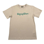 Refrigiwear T-Shirt Girocollo Tinta Unita con Logo per Bambino 136TRMJ25 BEIGE REFRIGIWEAR 