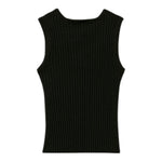 Twinset Canotta Tinta Unita con Logo per Bambina 251GJ3413 NERO TWINSET 