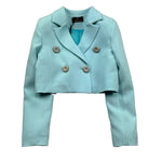 Fun & Fun Completo 2 Pezzi Giacca-Short per Neonata FNCBS01058N VERDE ACQUA FUN & FUN 