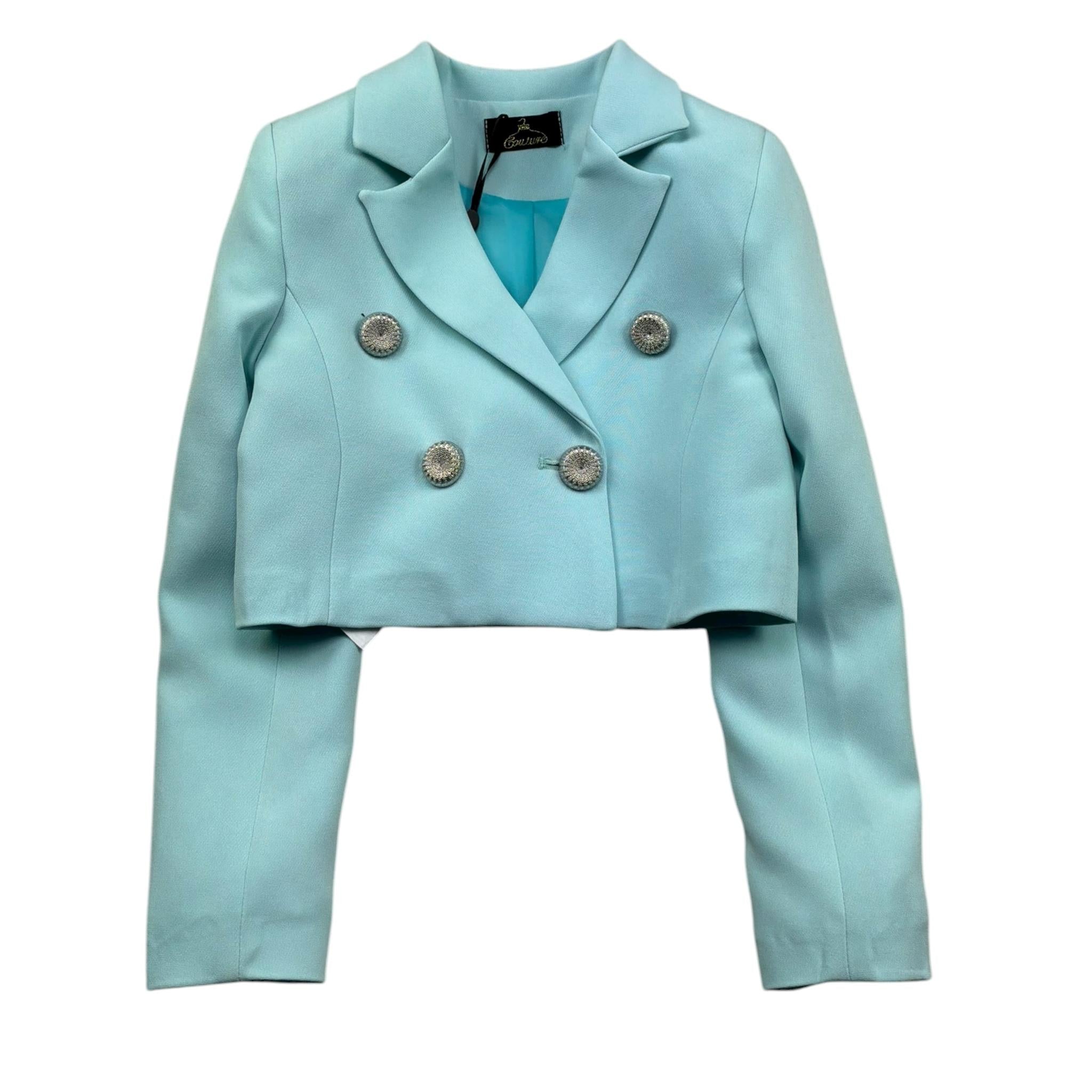 Fun & Fun Completo 2 Pezzi Giacca-Short per Neonata FNCBS01058N VERDE ACQUA FUN & FUN 