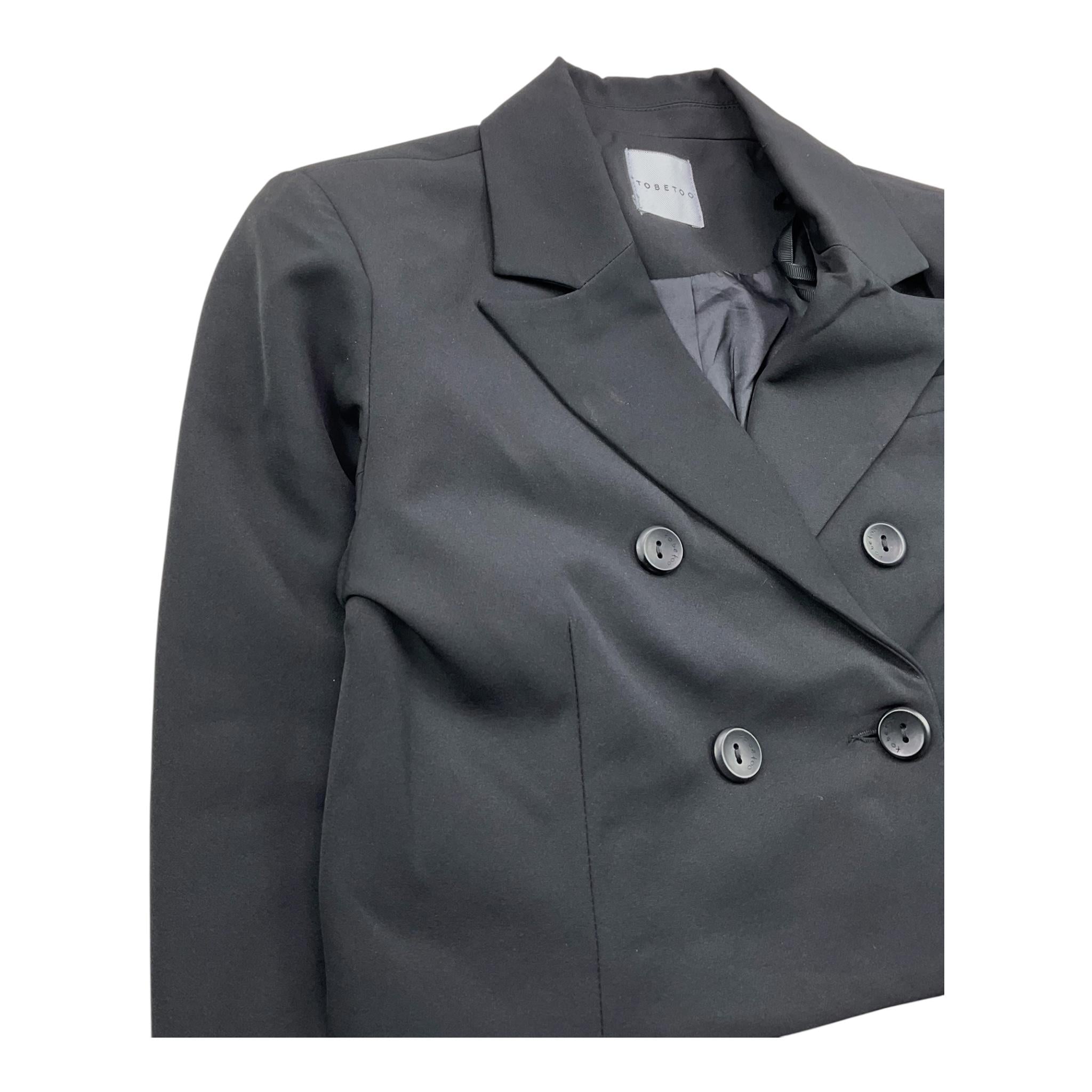 TO be too giacca tinta unita doppio petto Nero per Bambina TJF24J529 NERO TO be too 