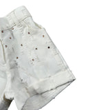 Miss Grant Short In Denim tinta unita con Elastico In Vita Bianco per Neonata MG1257X BIANCO MISS GRANT 