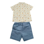 Paz Rodriguez Completo 2 Pezzi Camicia-Bermuda per Neonato 006151526 BIANCO PAZ RODRIGUEZ 