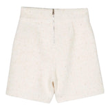 BALMAIN short tinta unita con bottoni in contrasto Panna per Bambina BT6B89 PANNA BALMAIN 