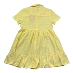 Saint Barth Abito Mezza Manica Tinta Unita In Pizzo Sangallo per Bambina SANGALLO GIALLO SAINT BARTH 