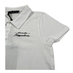 Daniele Alessandrini Polo Mezza Manica Tinta Unita con Logo per Bambino 1296MP00209J BIANCO DANIELE ALESSANDRINI 
