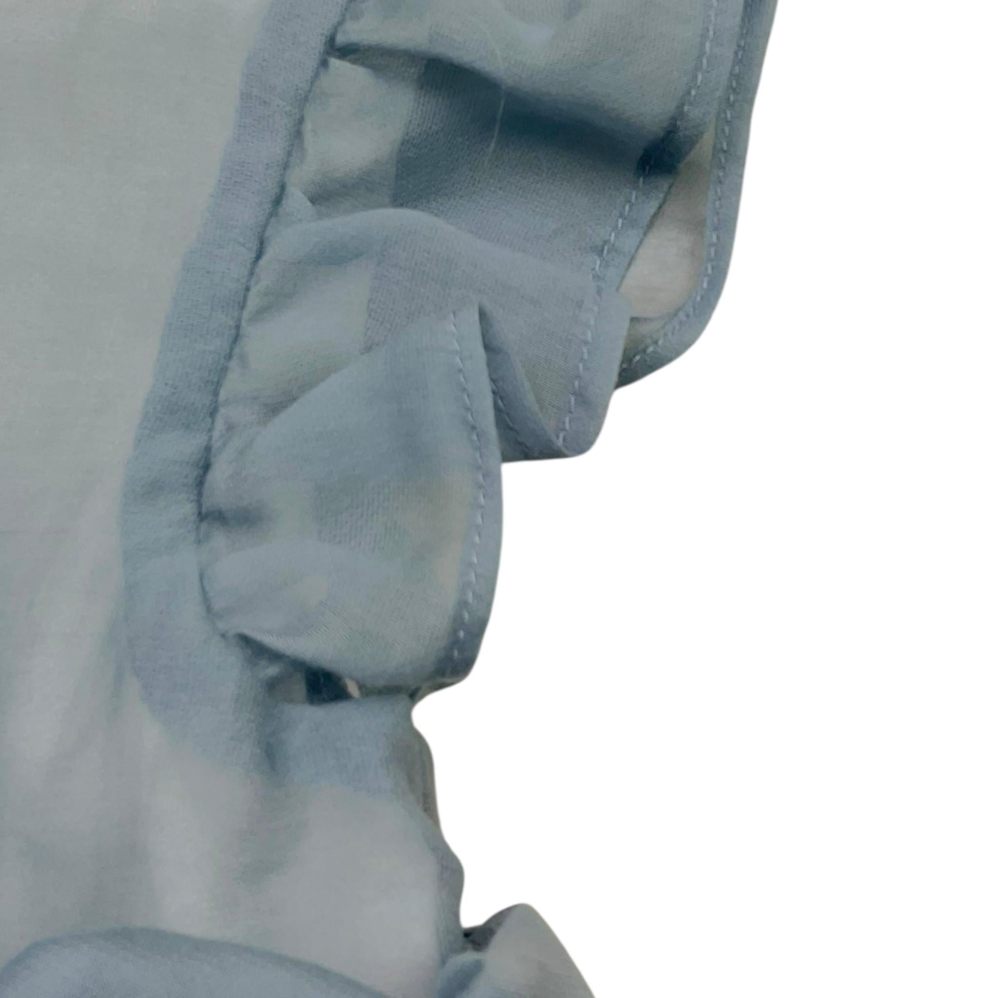 Barcellino Abito Giromanica Tinta Unita con Tulle per Neonata 120817 AZZURRO BARCELLINO 