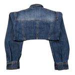 Naice Giubbino In Denim Modello Crop Tinta Unita per Bambina 2310713 BLU NAICE 