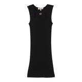 Twinset Abito Tinta Unita Giromanica In Maglia per Bambina 251GJ3410X NERO TWINSET 