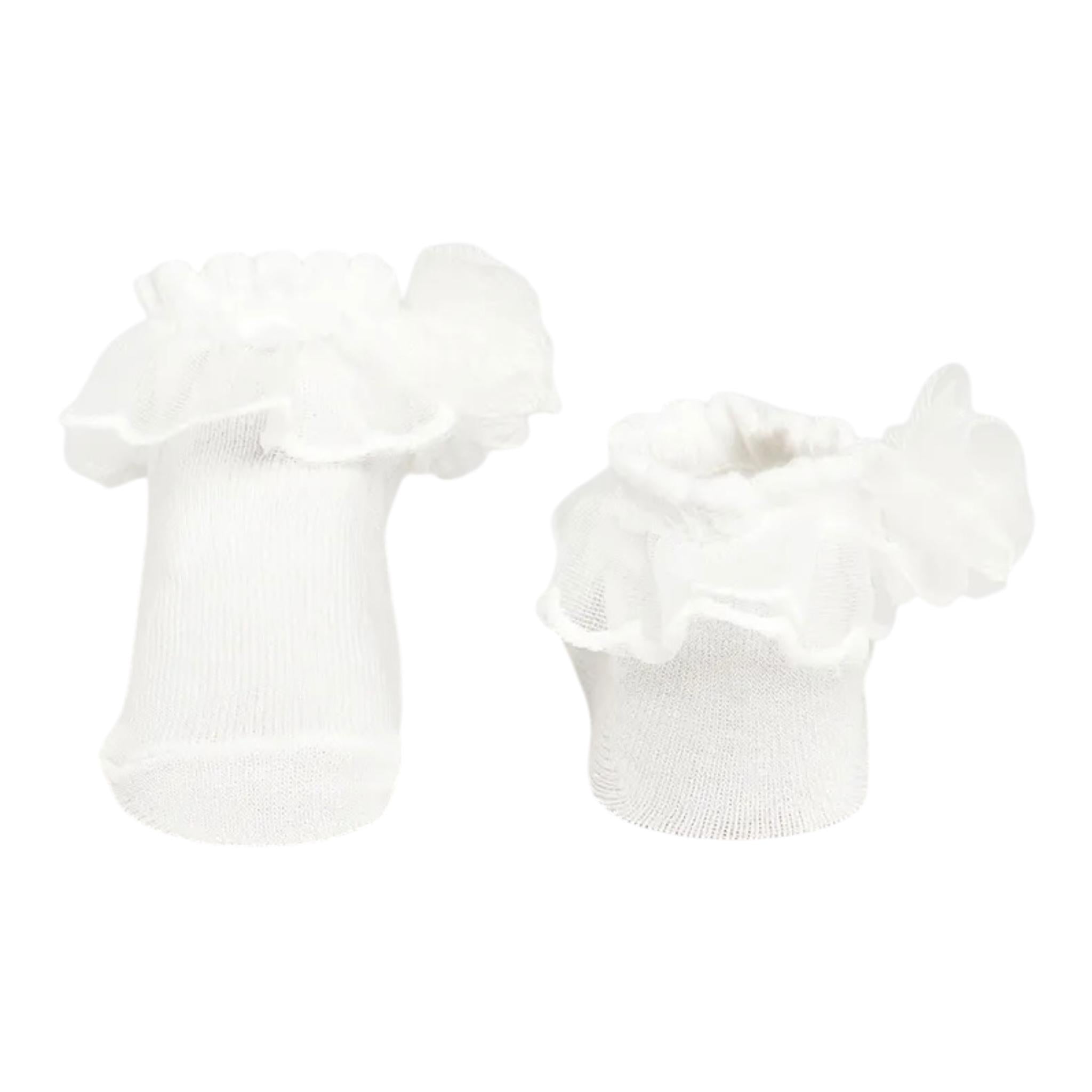 Mayoral Babbucce Tinta Unita con Fascia Capelli per Neonata 9868 BIANCO MAYORAL 