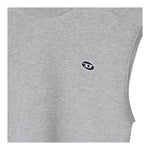 DIESEL felpa chiusa girocollo tinta unita con stampa Grigio per Bambino J020300 GRIGIO DIESEL 