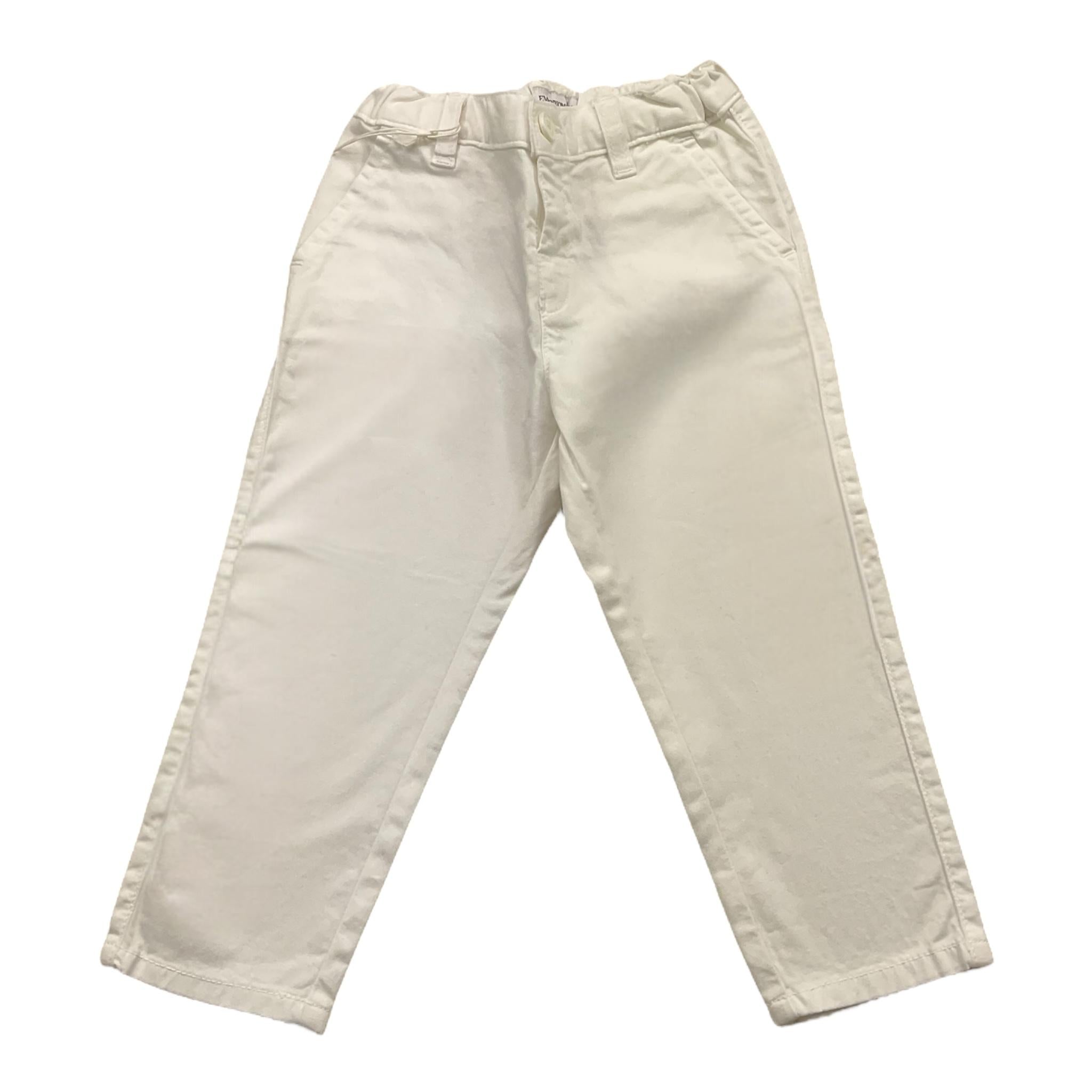 Emporio Armani Pantalone Tinta Unita con Tasche Americane per Neonato 8N4P60N BIANCO EMPORIO ARMANI 
