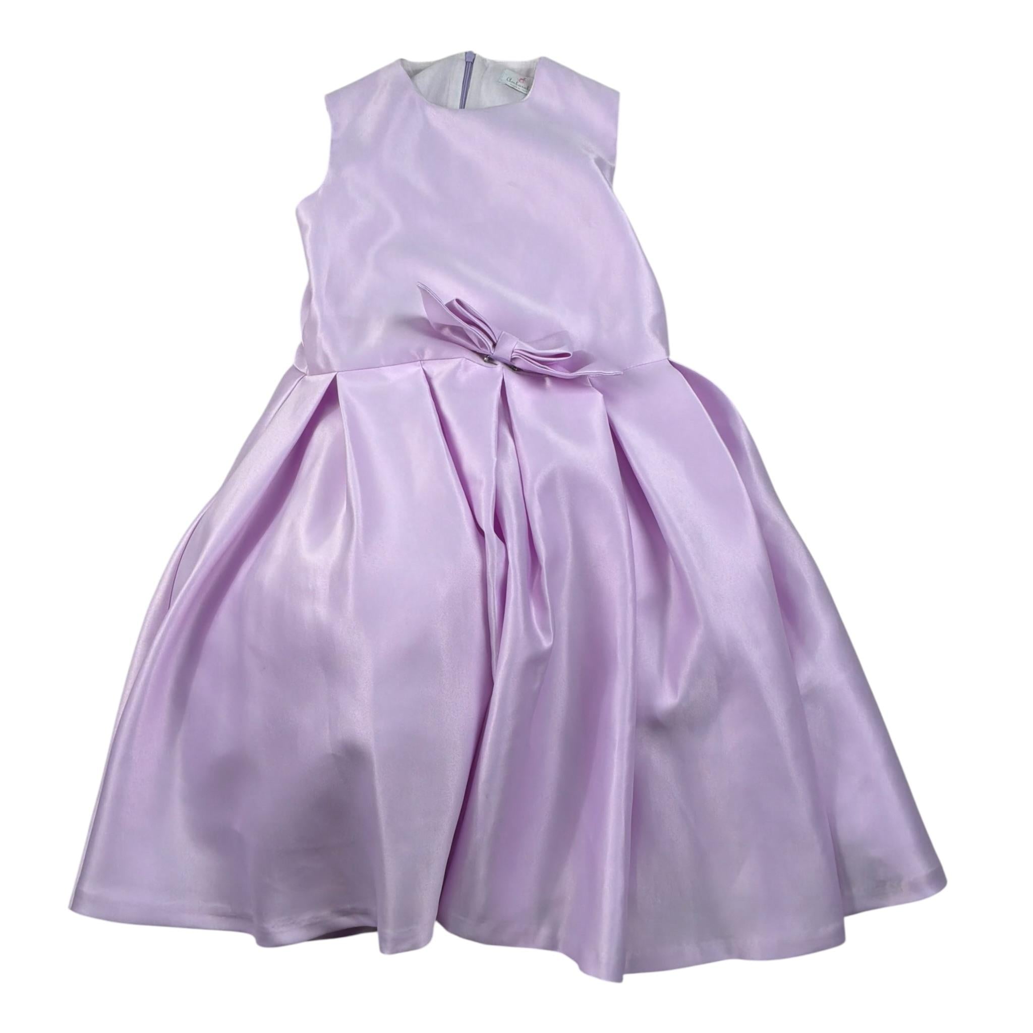 Ambaraba Abito Giromanica Cerimoniale Tinta Unita per Bambina FF35100 LILLA AMBARABA 