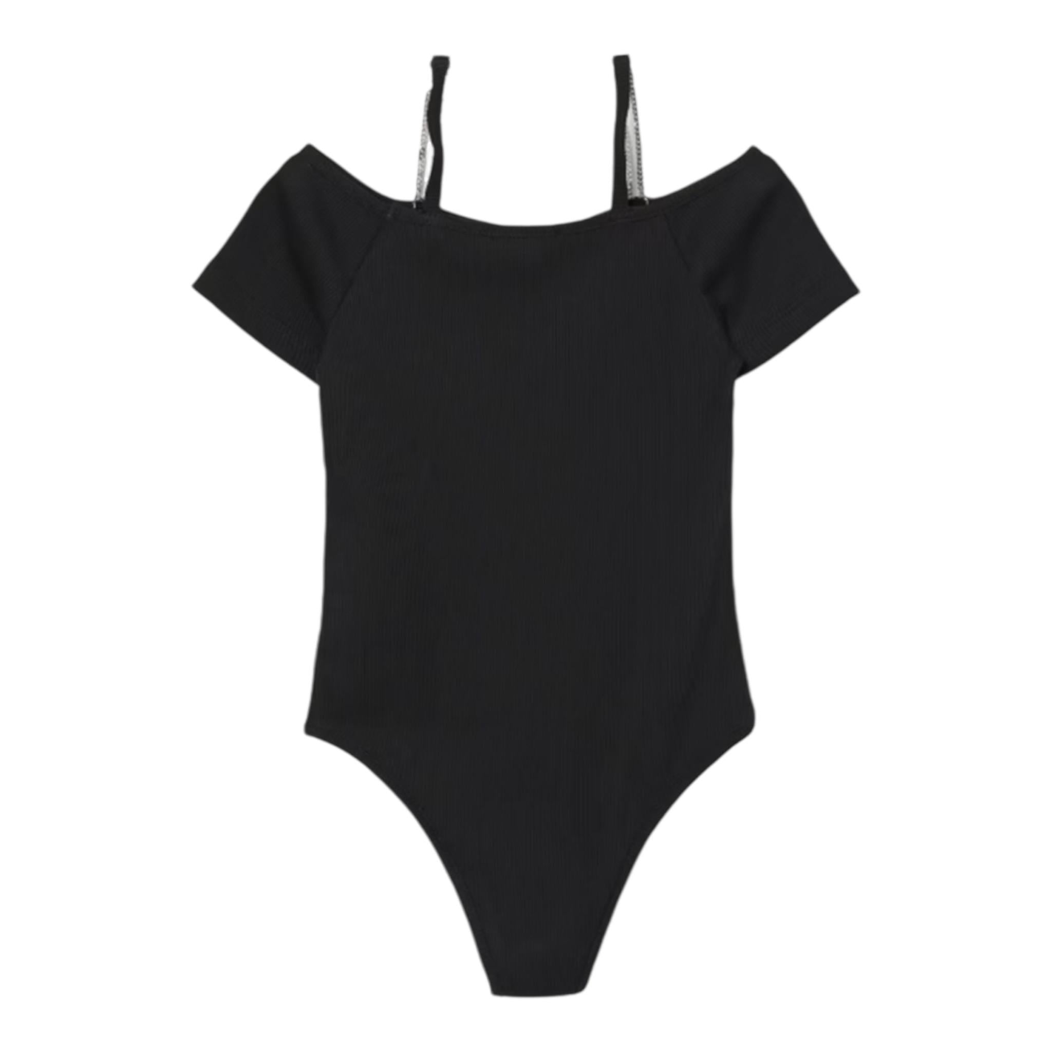 Liu Jo Body Tinta Unita A Costine per Bambina GA5069 NERO LIU JO 
