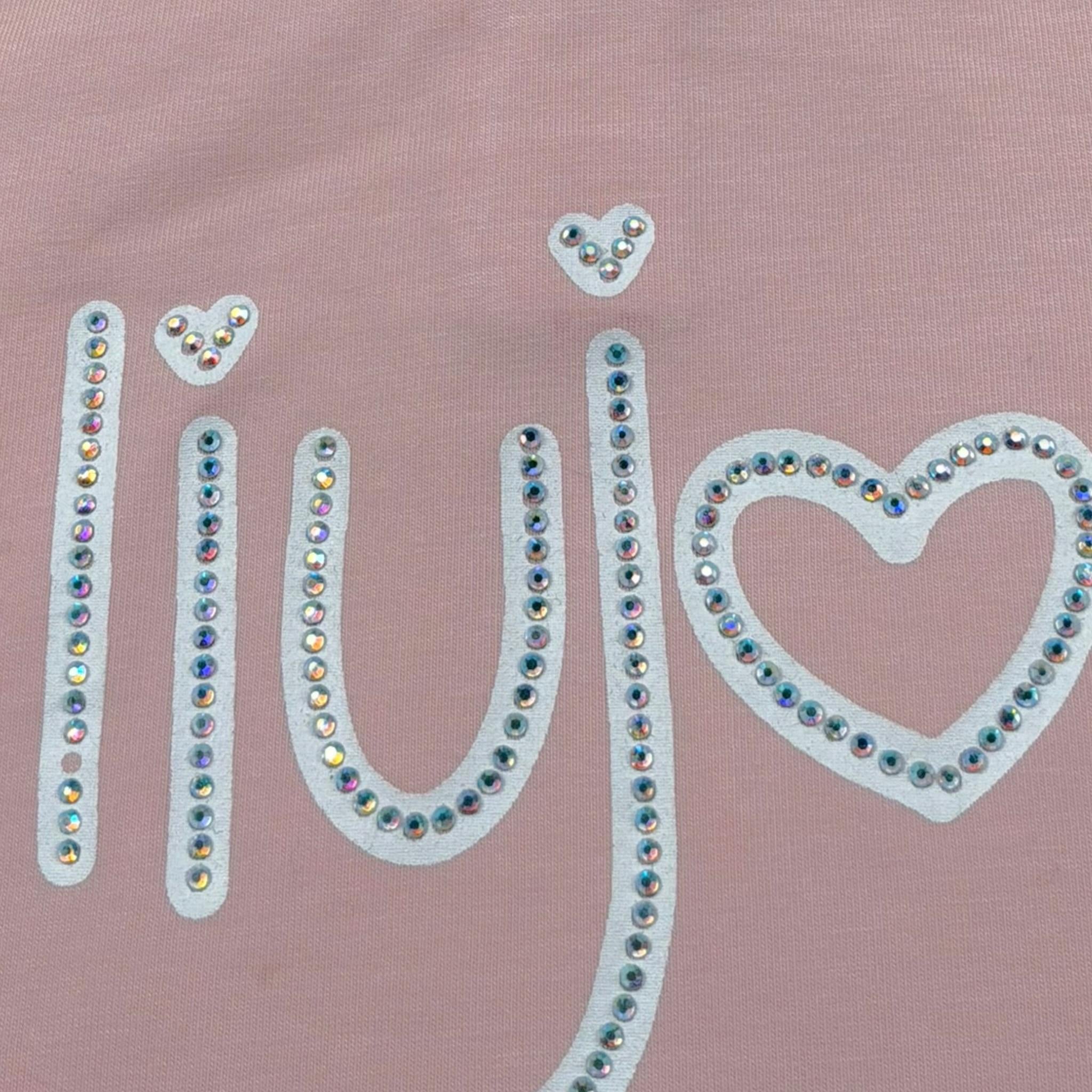 Liu Jo T-Shirt Tinta Unita con Stampa per Neonata KA3165J5003 ROSA LIU JO 