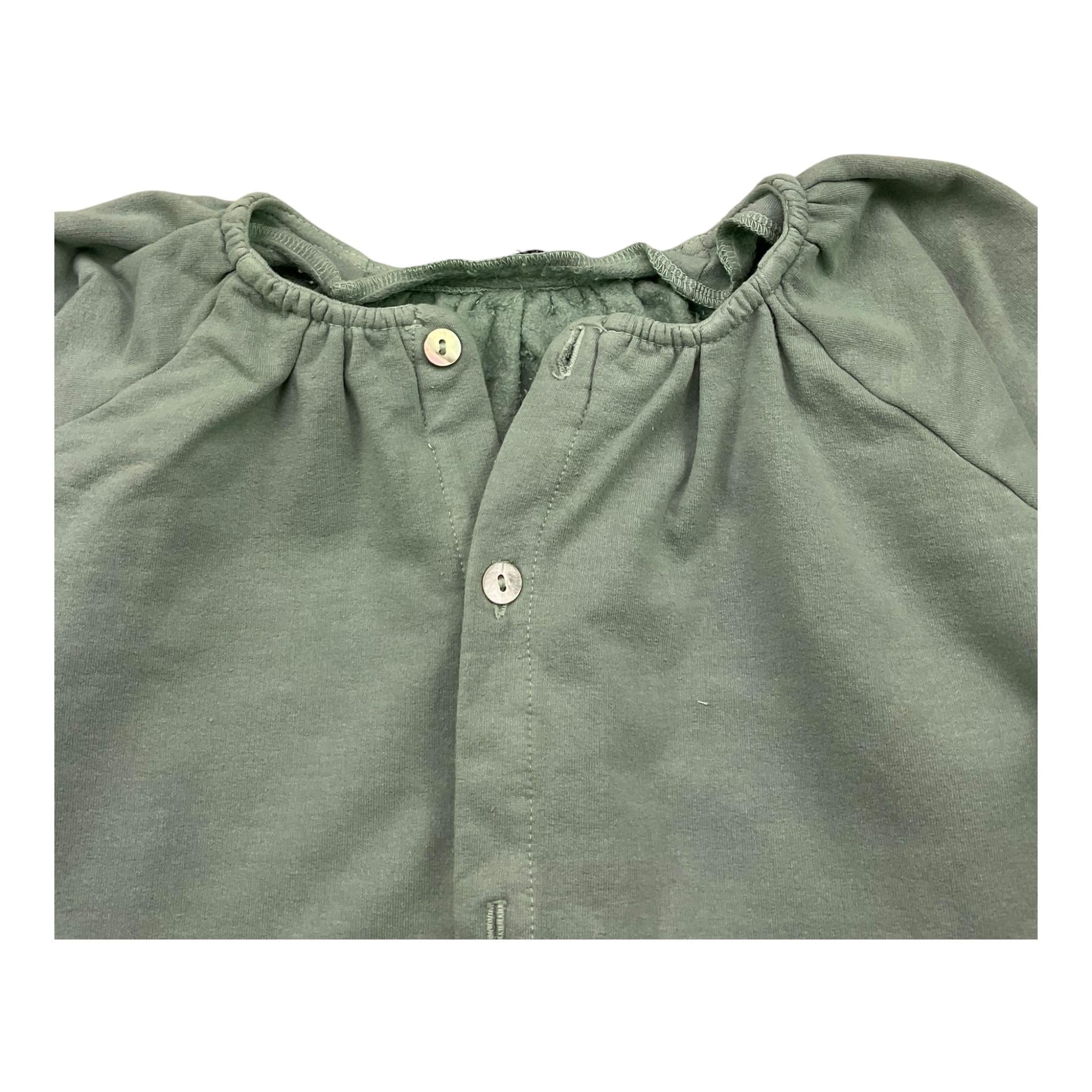 ZERO AMPERE cardigan tinta unita  Verde per Neonata MONET VERDE ZERO AMPERE 