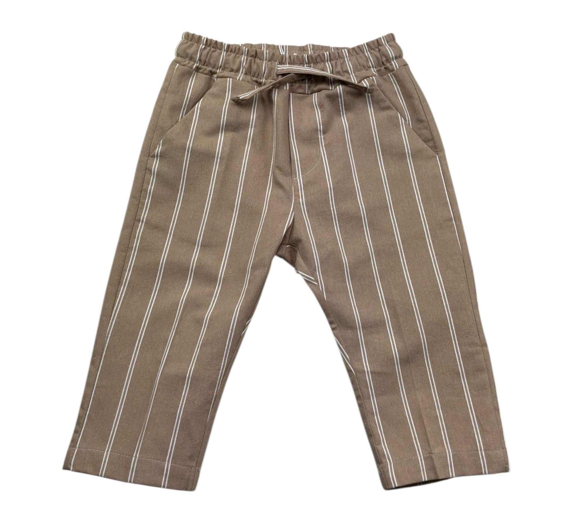 Le Bebe Pantalone Tinta Unita con Elastico In Vita per Neonato LBB5389 CAMMELLO LE BEBE 