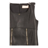 ELISABETTA FRANCHI abito giromanica tinta unita in ecopelle Nero per Bambina EFAB540 NERO ELISABETTA FRANCHI 