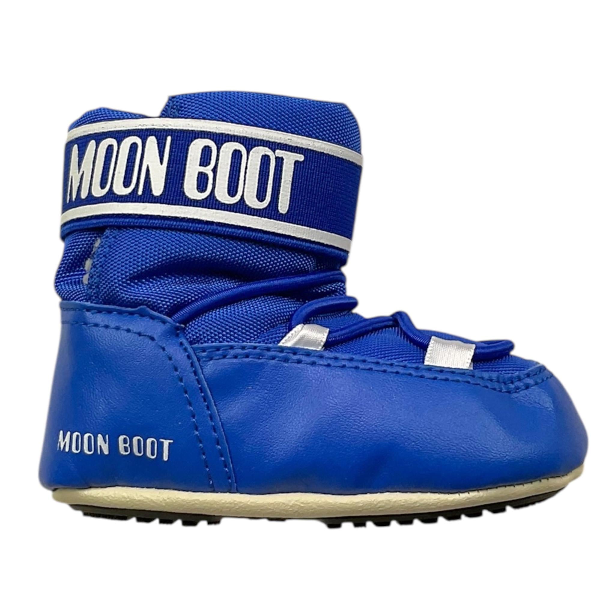 MOON BOOT stivali tinta unita con logo Cobalto per Neonato 80D3401020F002 COBALTO MOON BOOT 