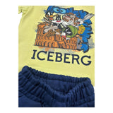 Iceberg Completo 2 Pezzi Bicolore T-Shirt-Bermuda per Neonato CMBICE5107BX VERDE/BLU ICEBERG 