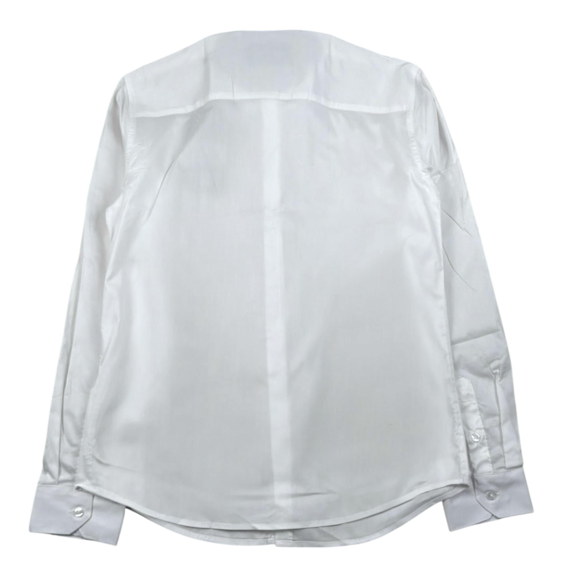 Trussardi Camicia Manica Lunga Tinta Unita per Bambino TBP25020CA BIANCO TRUSSARDI 