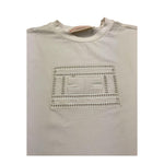 Elisabetta Franchi T-Shirt Girocollo Tinta Unita con Trafori per Bambina EFTS228 PANNA ELISABETTA FRANCHI 