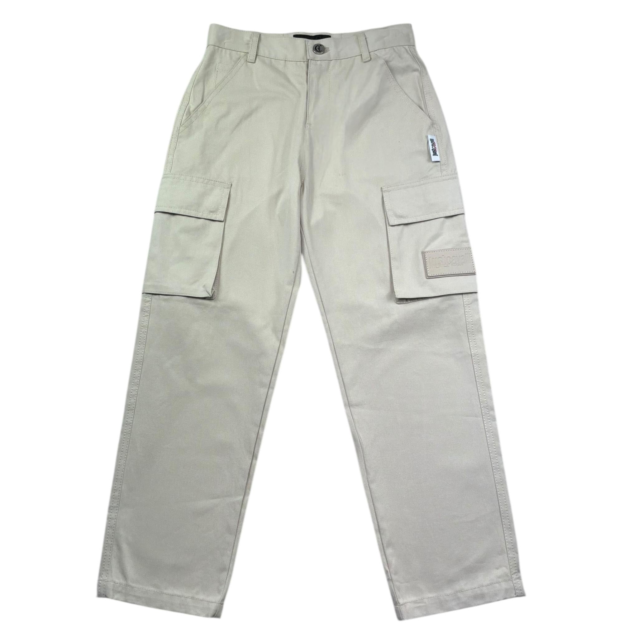 Just Cavalli Pantalone Tinta Unita con Girovita Regolabile per Bambino JBP26112PA BEIGE JUST CAVALLI 