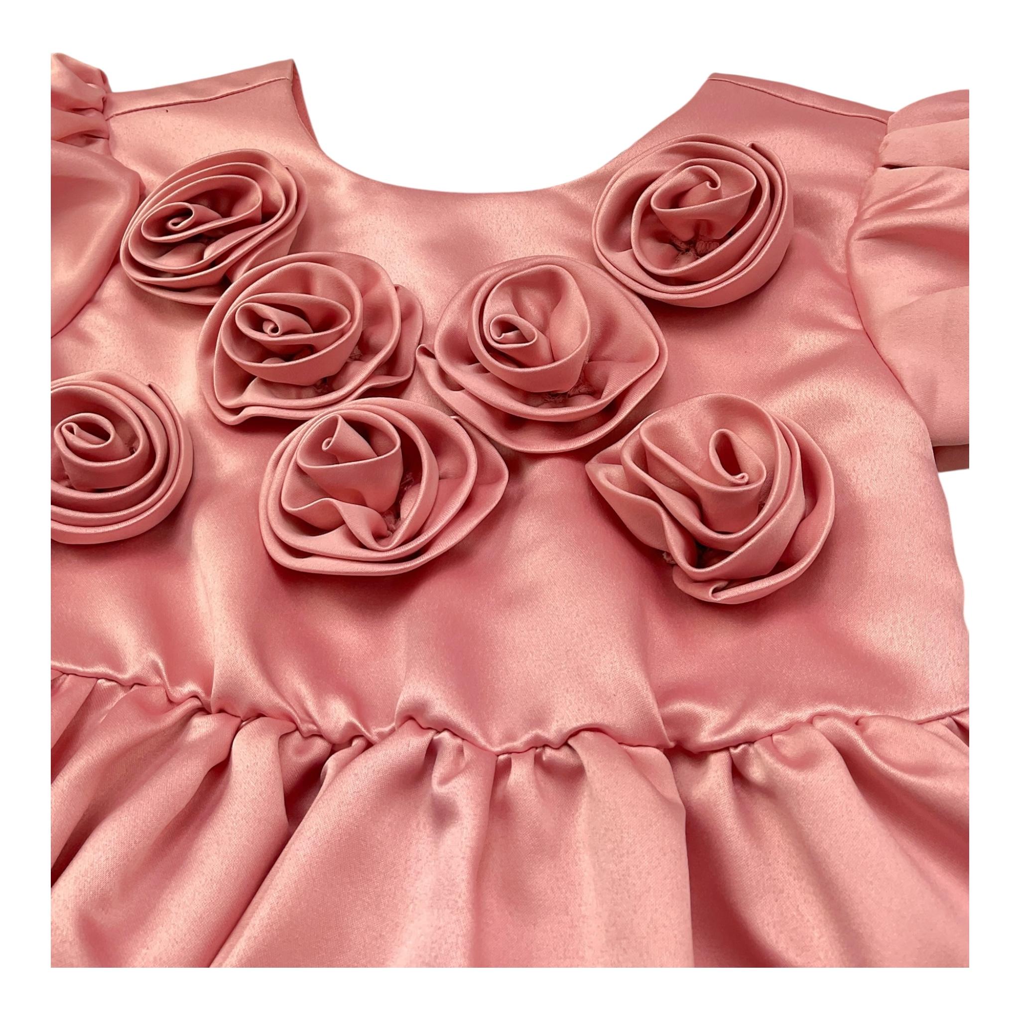 Twinset Abito Tinta Unita con Applicazioni per Bambina 251GJ2QP0 ROSA TWINSET 