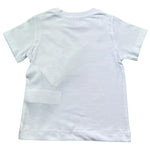 Monnalisa T-Shirt Girocollo Tinta Unita con Stampa per Neonato 28E602N BIANCO MONNALISA 