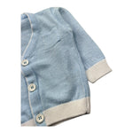 Manuel & Frank Cardigan Tinta Unita con Taschino per Neonato MF4235I AZZURRO MANUEL & FRANK 