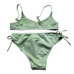 Saint Barth Costume 2 Pezzi Fascia-Mutandina per Bambina SHINY VERDE SAINT BARTH 