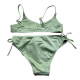 Saint Barth Costume 2 Pezzi Fascia-Mutandina per Bambina SHINY VERDE SAINT BARTH 
